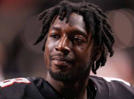 The NFL has suspended Calvin Ridley for a minimum of one season after the wide receiver bet on NFL games while on the injury list. (Image: Dale Zanine/USA Today Sports)