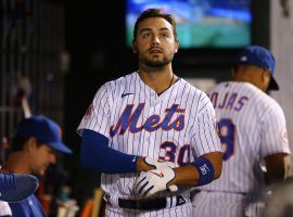 Michael Conforto is the one significant free agent who has yet to find a team during the MLB offseason. (Image: Rich Schultz/Getty)