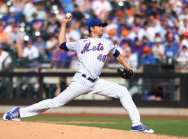 Jacob deGrom comes into the 2022 season as the favorite to win his third career Cy Young Award. (Image: Rich Schultz/Getty)