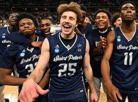 Saint Peter’s has continued its Cinderella run all the way to the Elite Eight, where it will take on North Carolina. (Image: Jamie Sabau/NCAA/Getty)
