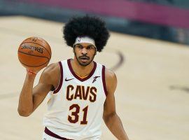 Jarrett Allen was an injury replacement in the 2022 NBA All-Star Game, but he deserved the spot as the second-best scorer for the Cleveland Cavs this season. (Image: Tony Dejak/AP)