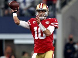 Several teams eye quarterback Jimmy Garoppolo from the San Francisco 49ers including the Indianapolis Colts. (Image: Getty)