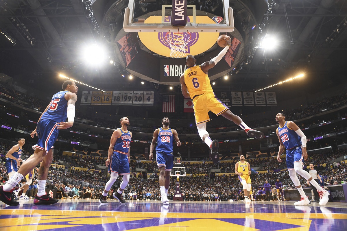 LeBron James 56 points LA Lakers Golden State Warriors