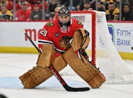 The Minnesota Wild acquired veteran goaltender Marc-Andre Fleury from the Chicago Blackhawks at the NHL trade deadline. (Image: Jamie Sabau/Getty)