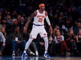 Cam Reddish on defense with the second unit of the New York Knicks during a recent game at Madison Square Garden. (Image: Getty)