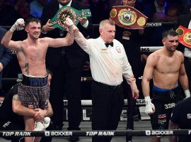 British boxing officials will investigate the controversial decision that saw Josh Taylor (left) hold on to his super lightweight titles over Jack Catterall (right). (Image: Paul Devlin/SNS/Getty)