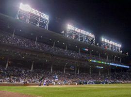 The Chicago Cubs aren't allowed to play home games on Friday nights. Maybe that will change with Apple TV's new "Friday Night Baseball" coverage. (Image: Patrick Gorski/USA Today)
