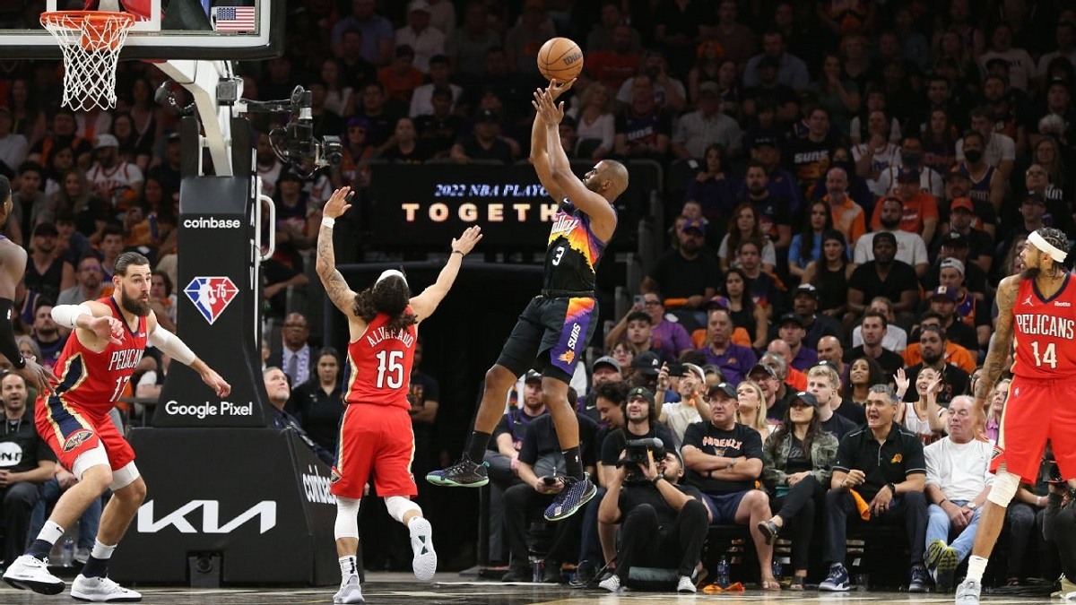New Orleans Pelicans Phoenix Suns Chris Paul 2022 NBA championship odds Bucks Warriors Celtics Nets Heat 76ers Pelicans
