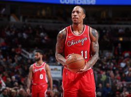 DeMar DeRozan from the Chicago Bulls had a near-perfect night from the free-throw line in an overtime victory over the LA Clippers. (Image: Getty)