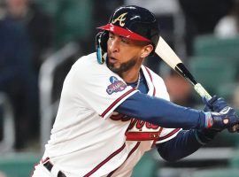 Eddie Rosario will miss 8-12 weeks after undergoing a laser procedure to correct blurred vision in his right eye. (Image: John Bazemore/AP)
