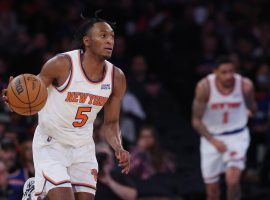 Immanuel Quickley from the New York Knicks wins OGâ€™s Seventh Man of the Year Award for his excellence off the bench. (Image: Getty)