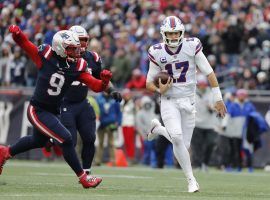 Josh Allen scampers for a first down for the Buffalo Bills against the New England Patriots last season. (Image: Getty)