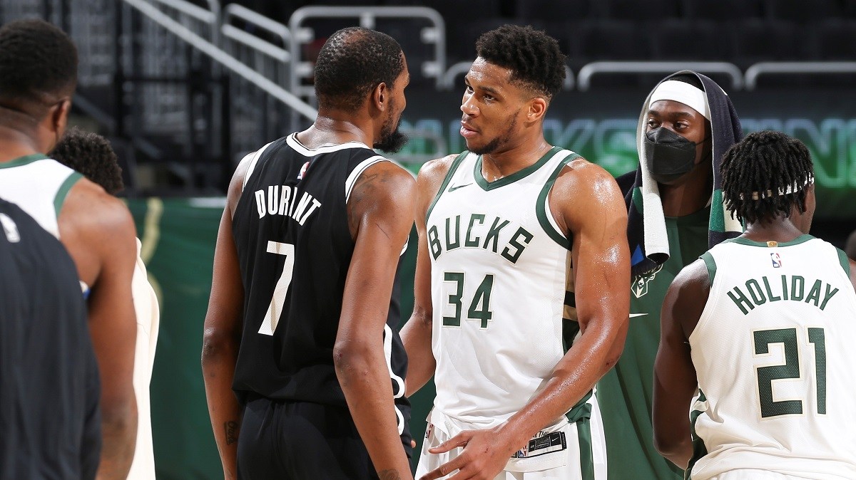 Greek Freak Kevin Durant Bucks Nets 2022 NBA Eastern Conference Championship Odds 76ers Celtics Heat