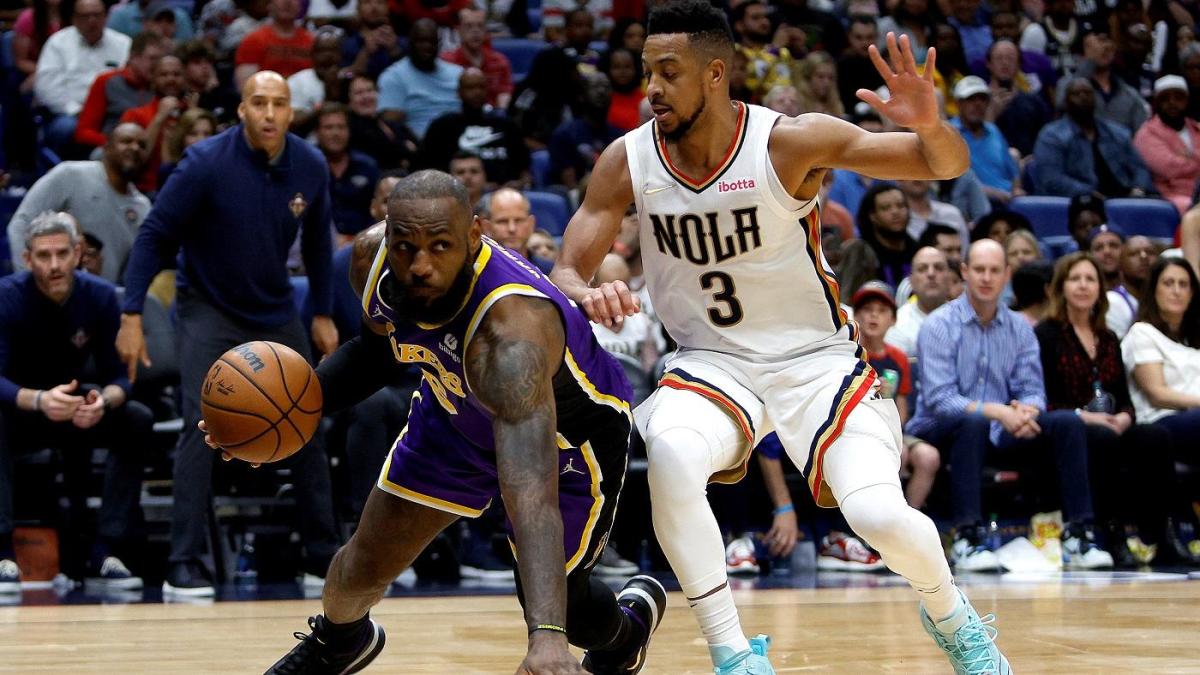 LeBron James LA Lakers New Orleans Pelicans San Antonio Spurs NBA Weekend Play-in tournament