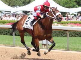 Letruska won her second consecutive Grade 1 Apple Blossom, making her only the fourth filly/mare to win the race multiple times. (Image: Coady Photography)