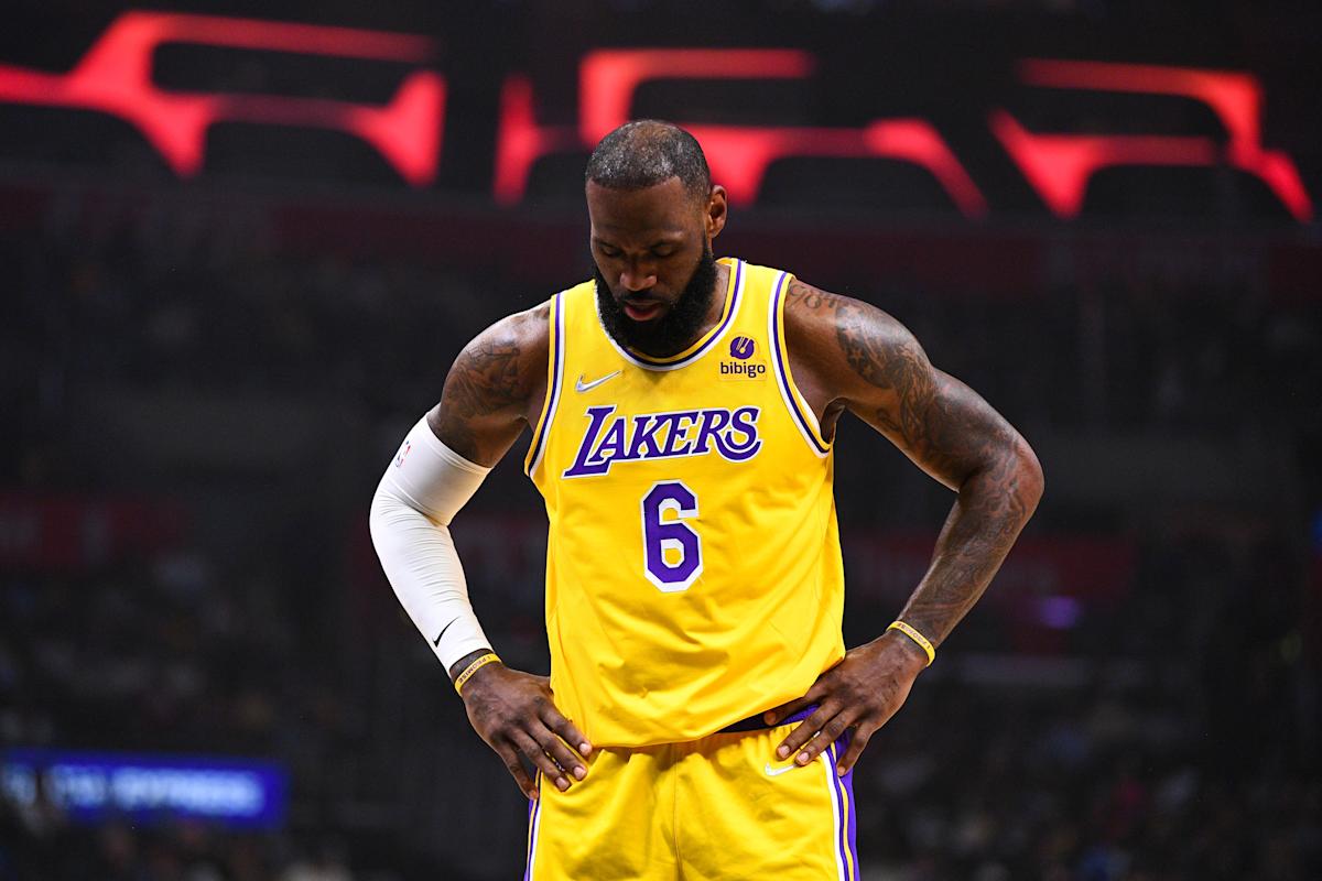 LeBron James LA Lakers Losing Time Eliminated Playoffs Play-in Tournament