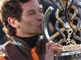 The retiring Sam Waley-Cohen exited his amateur riding career with the biggest trophy in the steeplechase world: the Grand National. He won UK's biggest race aboard 50/1 Noble Yeats. (Image: Liverpool Echo)