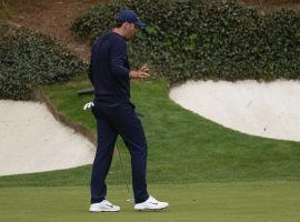Scottie Scheffler took over the Masters on Friday, running over the course to take a five-shot lead heading into the weekend rounds. (Image: Matt Slocum/AP)