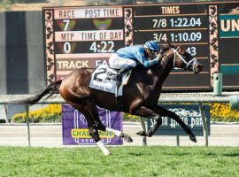 Smooth Like Strait won the Grade 1 Shoemaker Mile for his only 2021 victory. He is the favorite for Friday's Grade 1 Maker's Mark Mile at Keeneland. (Image: Benoit Photo)