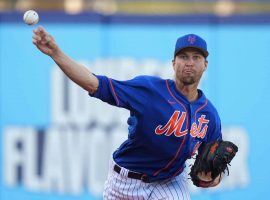 Jacob deGrom got good news on Monday, as he can now work towards throwing again as his shoulder continues to improve. (Image: Jasen Vinlove/USA Today Sports)