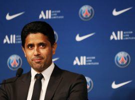Nasser Al-Khelaifi wants a new, global, format for the Champions League. (Image: Twitter/beinsportsusa)
