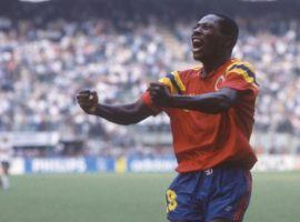 Freddy Rincon celebrated after a vital goal against West Germany at the 1990 World Cup. (Image: cnn.com)