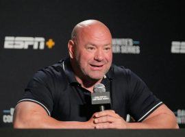 Dana White talked about fighter pay and crossover fights during a couple of media appearances on Tuesday. (Image: Getty)
