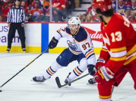 The Edmonton Oilers will host the Calgary Flames in Game 4 of the Battle of Alberta playoff series on Tuesday night. (Image: Sergei Belski/USA Today Sports)