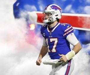 Josh Allen Buffalo Bills Super Bowl 57 odds Chiefs Packers Rams Bucs Broncos 49ers Cowboys Chiefs