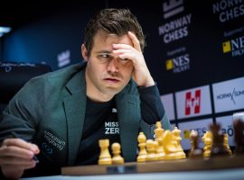 Magnus Carlsen is the favorite to win his fifth Norway Chess title after the first round of the tournament on Tuesday. (Image: Norway Chess)