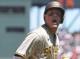 Manny Machado has established himself as the clear favorite to win National League MVP after a blistering start for the San Diego Padres star. (Image: Darren Yamashita/USA Today Sports)