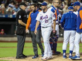 New York Mets pitcher Max Scherzer left Wednesday night’s game against the St. Louis Cardinals with an oblique injury. (Image: Wendell Cruz/USA Today Sports)