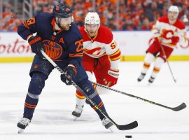 The Edmonton Oilers will try to close out their series against the Flames in Calgary on Thursday night. (Image: Perry Nelson/USA Today Sports)