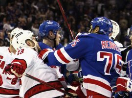 The Carolina Hurricanes will host the New York Rangers in Game 5 of their Stanley Cup Playoffs series on Thursday. (Image: Bruce Bennett/Getty)
