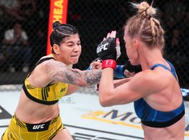 Ketlen Vieira (left) defeated Holly Holm (right) by a controversial split decision on Saturday night at UFC Fight Night 206. (Image: Chris Unger/Zuffa)