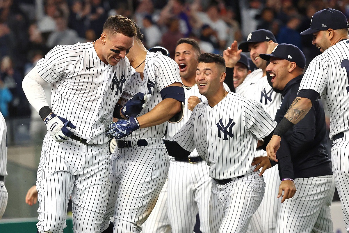 Aaron Judge Giancarlo Stanton Yankees Home Runs Run HRs Bronx Bombers
