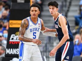 Chet Holmgren (right) and Paolo Banchero (left) are projected as the #2 and #3 picks in the 2022 NBA Draft. (Image: Getty)
