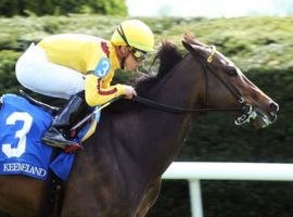 Campanelle's lone 2022 race was this easy victory in the Giant's Causeway at Keeneland. Saturday's Platinum Jubilee at Royal Ascot will be considerably more difficult. (Image: Keeneland/Coady Photography)