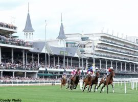 Racing on the Churchill Downs turf course is done for the Spring Meet, canceling one turf stakes race and sending three others during closing weekend to the main turf. (Image: Coady Photography)