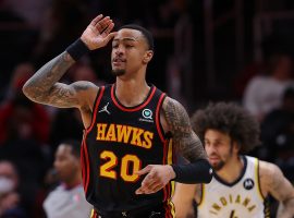 John Collins from the Atlanta Hawks could switch teams soon after trade talks have heated up for the power forward. (Image: Getty)