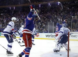 The New York Rangers will try to score a second home win over the Tampa Bay Lightning in Game 2 of the Eastern Conference Final on Friday. (Image: Sarah Stier/Getty)