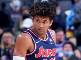Matisse Thybulle might’ve played his last game with the Philadelphia 76ers after trade rumors surfaced that the team will move him to clear cap space. (Image: Getty)