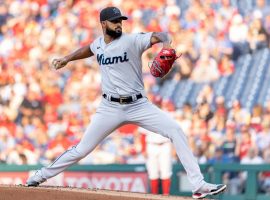 Sandy Alcantara has thrown two complete games this year and taken a clear lead in the race for the National League Cy Young Award. (Image: Laurence Kesterson/AP)