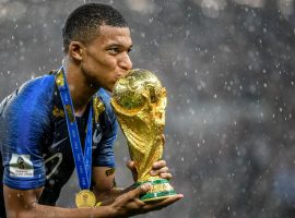 Kylian Mbappe won the World Cup with France in 2018. (Image: dailysabah.com)