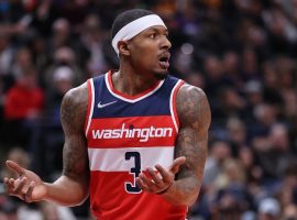 Bradley Beal from the Washington Wizards questions a ticky-tack foul call. (Image: Getty)