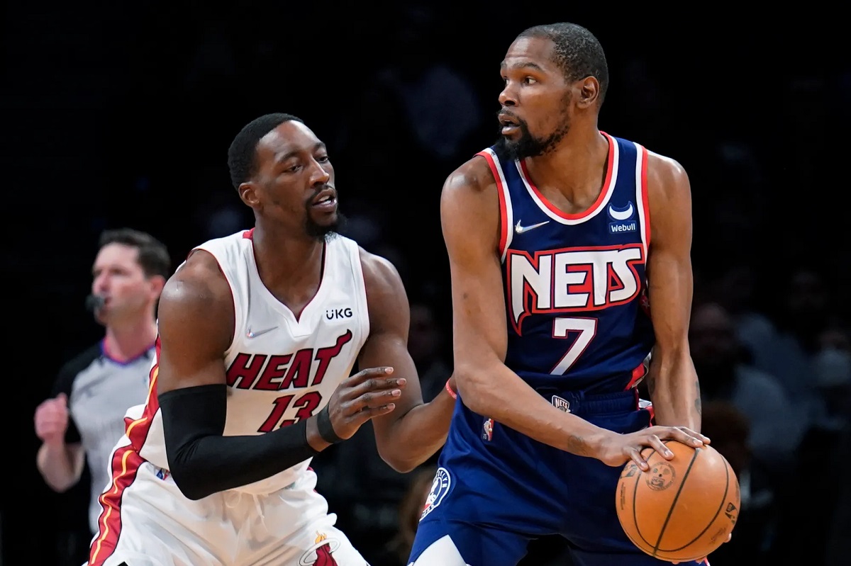 Miami Heat trade rumors Brookyn Nets Utah Jazz Kevin Durant Kyrie Irving Donovan Mitchell