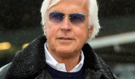 Hall of Fame trainer Bob Baffert returned to work Sunday after his 90-day suspension ended. (Image: Benoit Photo)