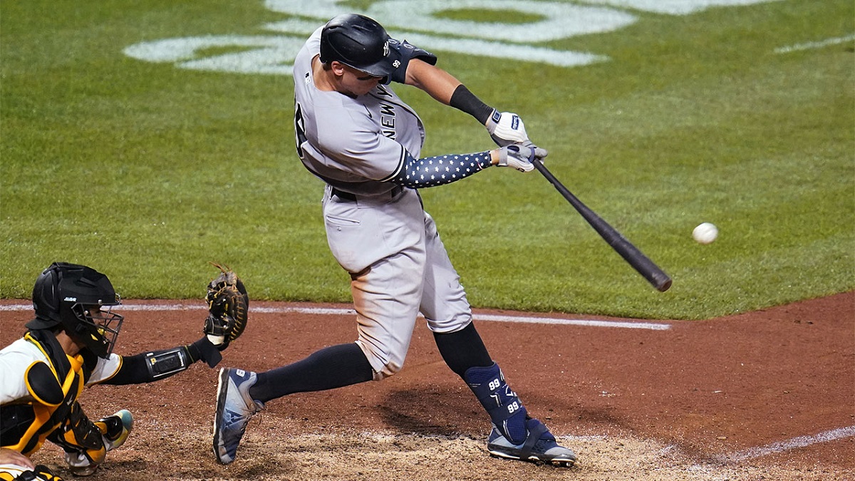 Aaron Judge Grand Slam Yankees 30 Home Runs HR Run All-Star Break MLB leader