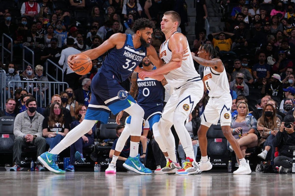 Jokic Nuggets Towns Timberwolves NBA 2023 Division odds Northwest Jazz Thunder Trail Blazers Denver Minnesota