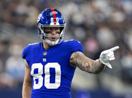 Kyle Rudolph spent one season with the New York Giants before latching on with a Super Bowl contender and the Tampa Bay Bucs. (Image: Wesley Hitt/Getty)